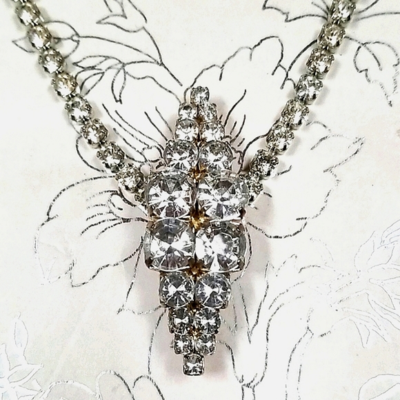 Vintage Rhinestone Brooch & Necklace Assemblage - Picture 2 of 13